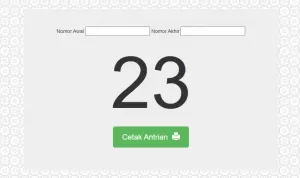 Cetak Antrian Banyak